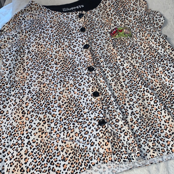 XL Disney Muppets cheetah animal print pajama set - Picture 4 of 5